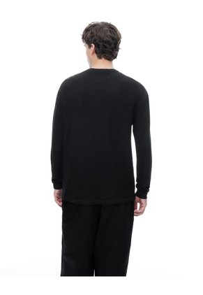 Camibuzo Regular Algodón Negra Hombre Negro