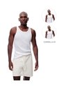 Camisilla Slim Rib Algodón X2unds Blanca Hombre Blanco de Gef