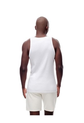 Camisilla Slim Rib Algodón X2unds Blanca Hombre Blanco