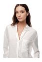 Camisa Manga Larga Regular Blanca Mujer Blanco de Gef