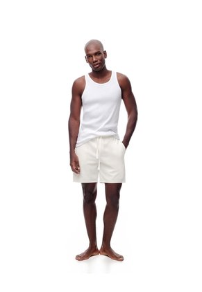 Camisilla Slim Rib Algodón X2unds Blanca Hombre Blanco