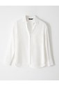 Camisa Manga Larga Regular Blanca Mujer Blanco de Gef