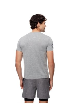 Camiseta Deportiva Control Humedad Gris Hombre Gris
