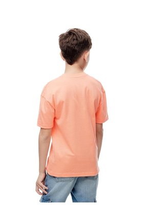 Camiseta Regular Algodón Coral Estampada Niño Coral