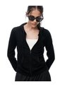 Chaqueta Slim Algodón Negra Mujer Negro de Gef