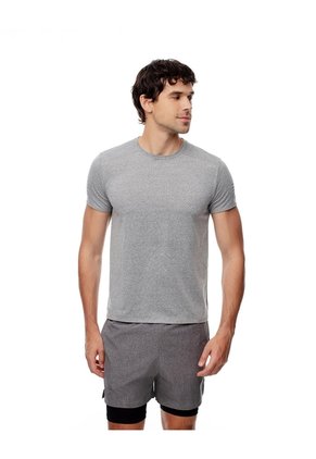 Camiseta Deportiva Control Humedad Gris Hombre Gris
