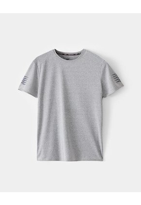Camiseta Deportiva Control Humedad Gris Hombre Gris