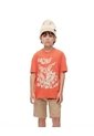 Camiseta Regular Algodón Naranja Estampada Niño Naranja de Gef