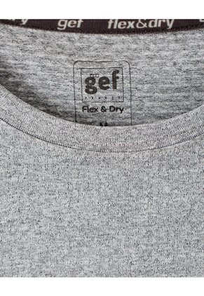 Camiseta Deportiva Control Humedad Gris Hombre Gris