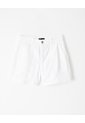 Short Tiro Alto Denim Blanco Mujer Blanco de Gef