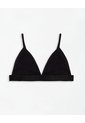 Top Soporte Medio Seamless Negro Mujer Negro de Gef