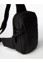 Bolso Cruzado Tipo Sling Bag Negro Hombre de Gef