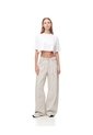 Jean Wide Leg Tiro Medio Gris Claro Mujer Azul de Gef
