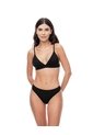 Top Soporte Medio Seamless Negro Mujer Negro de Gef