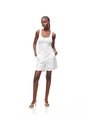 Short Tiro Alto Denim Blanco Mujer Blanco de Gef
