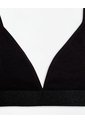 Top Soporte Medio Seamless Negro Mujer Negro de Gef