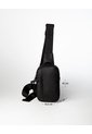Bolso Cruzado Tipo Sling Bag Negro Hombre de Gef