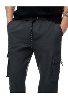 Pantalón Cargo Regular Liviano Gris Hombre Gris