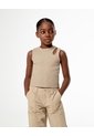 Camiseta Esqueleto Slim Rib Algodón Habana Niña Marron de Gef