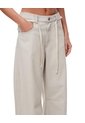 Jean Wide Leg Tiro Medio Gris Claro Mujer Azul de Gef