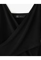 Vestido Largo Slim Cut Out Negro Mujer Negro de Gef