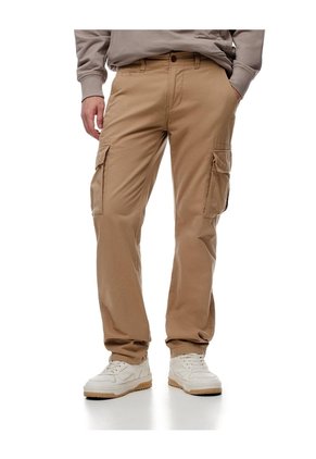 Pantalón Cargo Slim Algodón Café Hombre Cafe