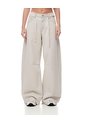 Jean Wide Leg Tiro Medio Gris Claro Mujer Azul de Gef