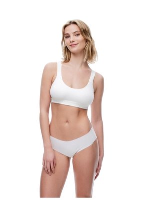 Top Soporte Medio Seamless Blanco Mujer Blanco