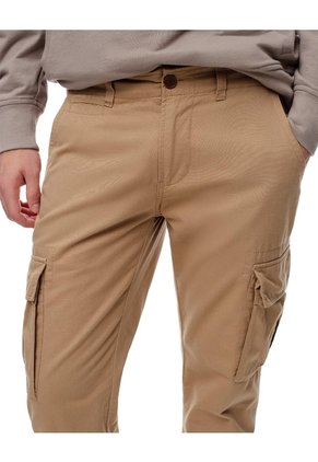 Pantalón Cargo Slim Algodón Café Hombre Cafe