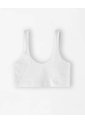 Top Soporte Medio Seamless Blanco Mujer Blanco de Gef