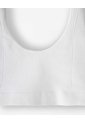 Top Soporte Medio Seamless Blanco Mujer Blanco de Gef