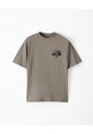 Camiseta Regular Algodón Café Estampada Hombre Cafe de Gef