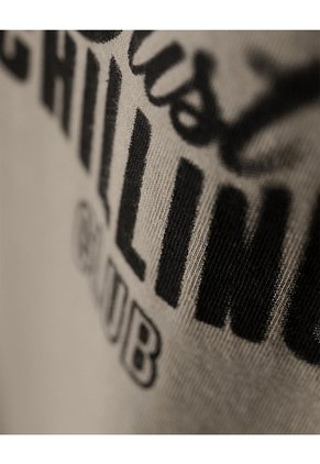 Camiseta Regular Algodón Café Estampada Hombre Cafe