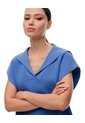 Chaleco Oversize Tejido Azul Mujer Azul de Gef
