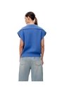 Chaleco Oversize Tejido Azul Mujer Azul de Gef
