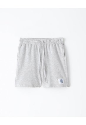 Bermuda Regular Algodón Gris Niño Gris