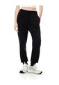 Jogger Tiro Medio Algodón Negro Mujer Negro de Gef