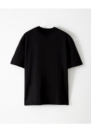 Camiseta Regular Negra Hombre Negro