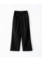 Pantalón Wide Leg Tiro Alto Negro Mujer Negro de Gef