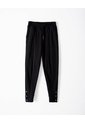 Jogger Tiro Medio Algodón Negro Mujer Negro de Gef