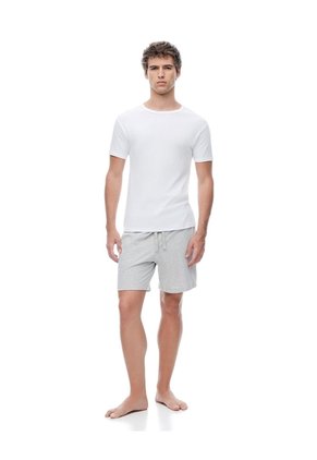 Camiseta Slim Algodón Blanca Hombre Blanco