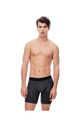 Bóxer Deportivo Largo Control Humedad Gris Hombre Gris Gef