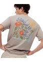 Camiseta Regular Algodón Taupe Estampada Hombre Marron Claro de Gef