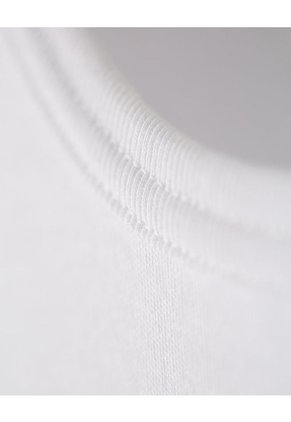 Camiseta Slim Algodón Blanca Hombre Blanco