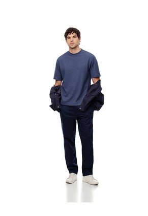 Camiseta Oversize Azul Hombre Azul
