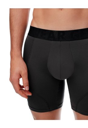 Bóxer Deportivo Largo Control Humedad Gris Hombre Gris