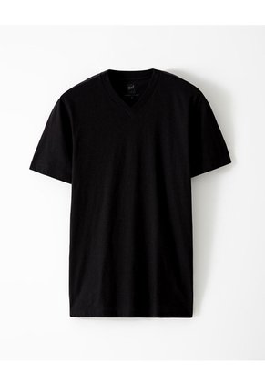 Camiseta Slim Algodón Jersey X2unds Negra Hombre Negro