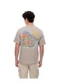 Camiseta Regular Algodón Taupe Estampada Hombre Marron Claro de Gef