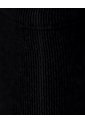 Vestido Largo Slim Algodón Negro Mujer Negro de Gef