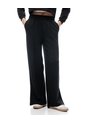 Pantalón Tiro Alto Negro Mujer Negro de Gef